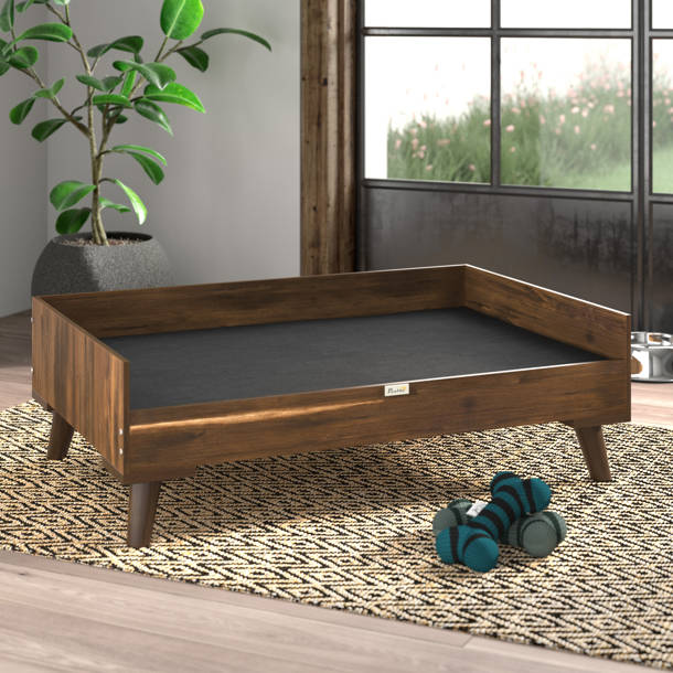 Tucker Murphy Pet™ Acacia Wood Dog Bed With Washable Cushion & Reviews